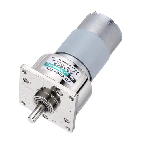 Motorreductor DC 24V de 30 RPM con velocidad ajustable y giro reversible CW/CCW