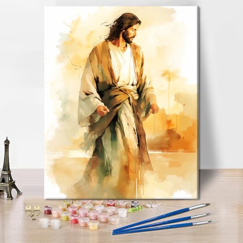 Tumovo Paint By Numbers For Adults Beginner Jesus Adult Paint By Number With ...