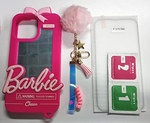 Gazeku Mirror Soft Phone Case With Charm Key Chain Ball For Apple Iphone 13 12 11 Pro Max Xr 8 7 6 Samsung S9 S10 Note 9 10 (For Iphone 13 Pro) #TOP7