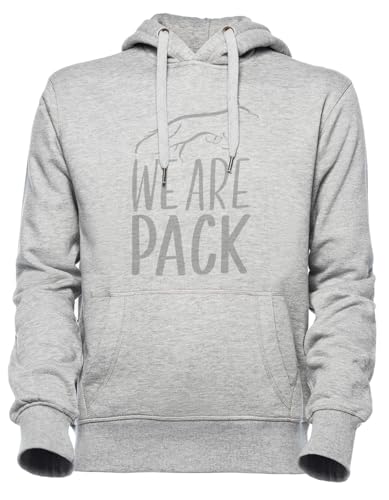 Sweat à capuche gris Luxogo We are Pack unisex pour homme et femme