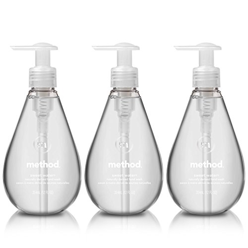 Method Gel Hand Soap, Sweet Water, 12 Ounce (3 pack)