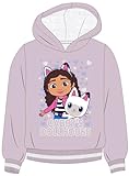 eplusm Gabby’s Dollhaus Hoodie für Mädchen - Kinder Kapuzenpullover Jacke mit Kapuze Sweatshirt Pulli Gr. 104-134 cm warm Geschenk (DE/NL/SE/PL, Numerisch, 134, Regular, Rosa)