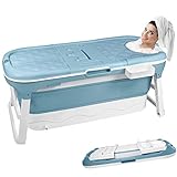 🛡️【Wärmedämmungseffekt】Wärmedämmung Badewannenabdeckung, die die Wassertemperatur bis zu einer Stunde lang halten kann. 108 ° ergonomisches Design, lassen Sie sich in der Badewanne entspannen.