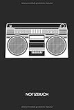 NOTIZBUCH: Hip Hopper Notizblock A5 LINIERT - Party Notizheft 120 Seiten Tagebuch - 90er Musik Ghettoblaster 90er Hip Hop Geschenk für Musikliebhaber Partymacher Stimmungsmacher