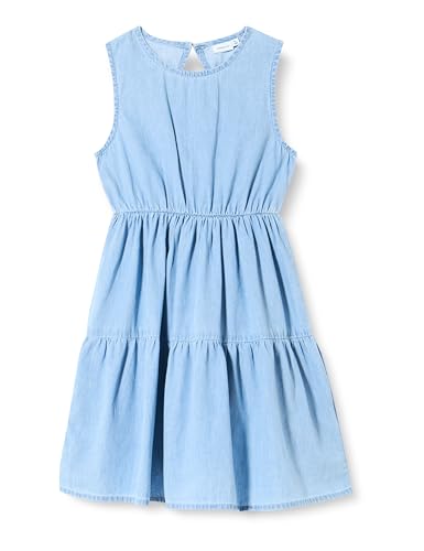 NAME IT Mädchen Nkfsigne Sl DNM Dress 9730-yx H Jeanskleid, Blau, 116 EU