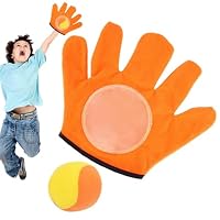 Générique Les lancent Un Jouet à Ventouse - Catch Racket Outdoor Set Beach Toss Catch Toy Gants - Paddle Parent-Enfant Sports Toys Attraper la Raquette pour Les