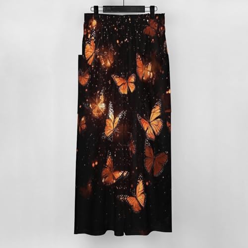 Casual Wide Leg Pants for Women, High Waist Flowy Sweatpants Lightweight Loose Flowy Pants3