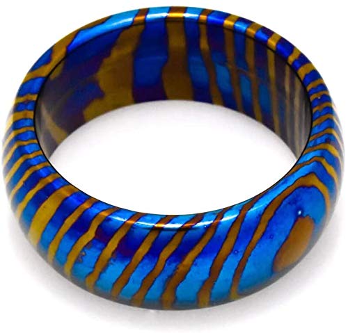 Damascus Ke-109-At Timascus Ring Titanium Ring Custom And Handmade Comfort Fit Mens Wedding Ring Engagement Ring Unisex Modern Jewelry Statement Ring Steel Wedding Band Mens Ring (7.5) #TOP2