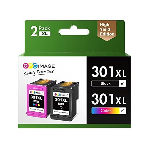 GPC IMAGE 301XL Cartuchos de Tinta Remanufacturados Compatible para HP 301XL 301 XL para HP Deskjet 1000 1050 1510 2050 2510 2540 3050 OfficeJet 2620 2622 Envy 4500 4502 5530 5532 (1Negro, 1Tricolor)