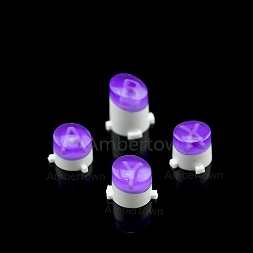 Image of Bullet Buttons ABXY Mod Kit Levers Joystick For Xbox One S Slim Elite Controll Replacement (Clear Purple)