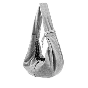 Cosmos Reversible Outdoor Pet Dog Cat Puppy Sling Shoulder Carrier Bag - Gray Color
