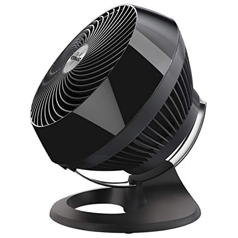 Vornado 660 Large Whole Room Air Circulator Fan for Home, 4 Speeds and 90-Degree Adjustable Tilt, Removable Grill, 10 Inch, Moves Air 100 Feet, Floor Fan for Bedroom, Office, Black Cover