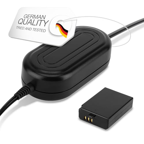 subtel Netzteil ACK-E10 kompatibel mit Canon EOS 1100D, 1200, 1300D, 2000D, Kiss X50, X70, X80, Rebel T3, T5, T7 Kamera, Camcorder ca. 3m + Akku Dummy DC Kuppler