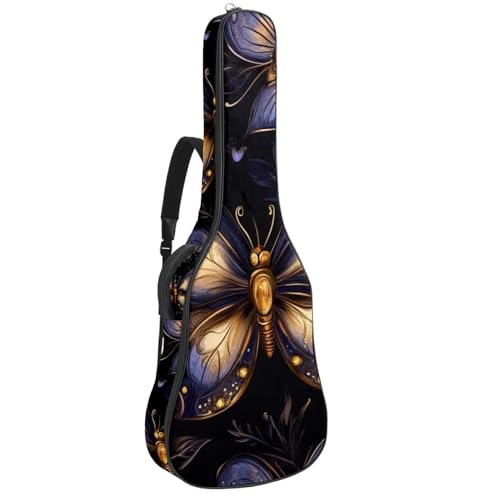 Sac pour guitare acoustique et housse guitare électrique avec imprimé Fleur Boho Papillon