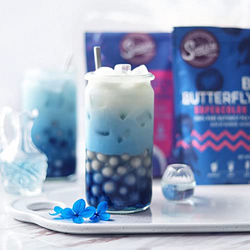 Suncore Foods Blue Butterfly Pea Powder, Blue Food Coloring Powder, Gluten-Free, Non-GMO, 3.5oz (1 Pack) - Thumbnail 5