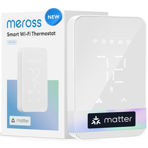 meross Matter Smart Thermostat for Electric Baseboard Heater, Works with