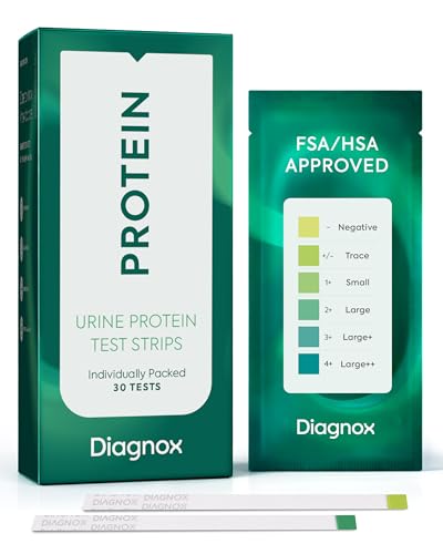 Diagnox Health Urine Protein Test Strips | at-Home...