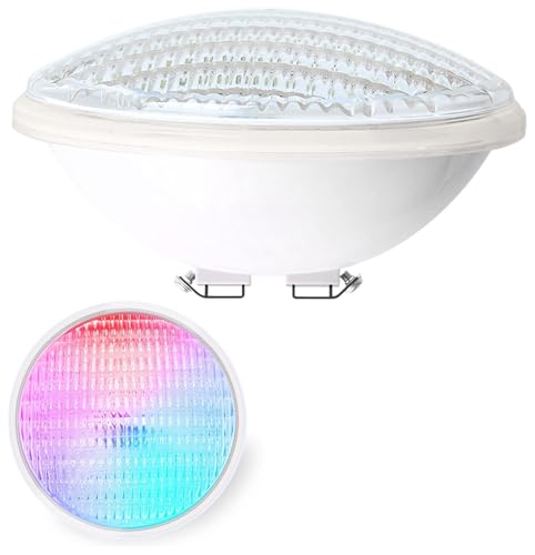 40W Lampe Piscine LED PAR56 Étanche IP68 Lampe de Piscine RGB Submersible Lumière 12V DC/AC spot led couleur avec Télécommande 7 couleurs réglables 12...