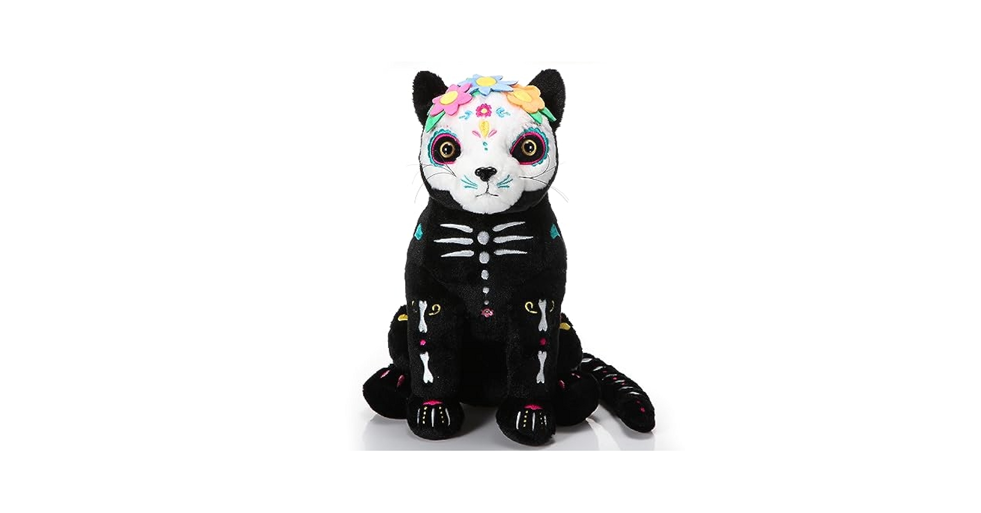 Amazon.com: Hiboom Skeleton Black Cat Stuffed Animal 13 Inch