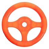 Vaguelly Kids Steering Wheel Toy for Rocking Cars Universal Replacement Bumper Car Accessory Interactive Outdoor Play Toy Plastic 6.5 Inch