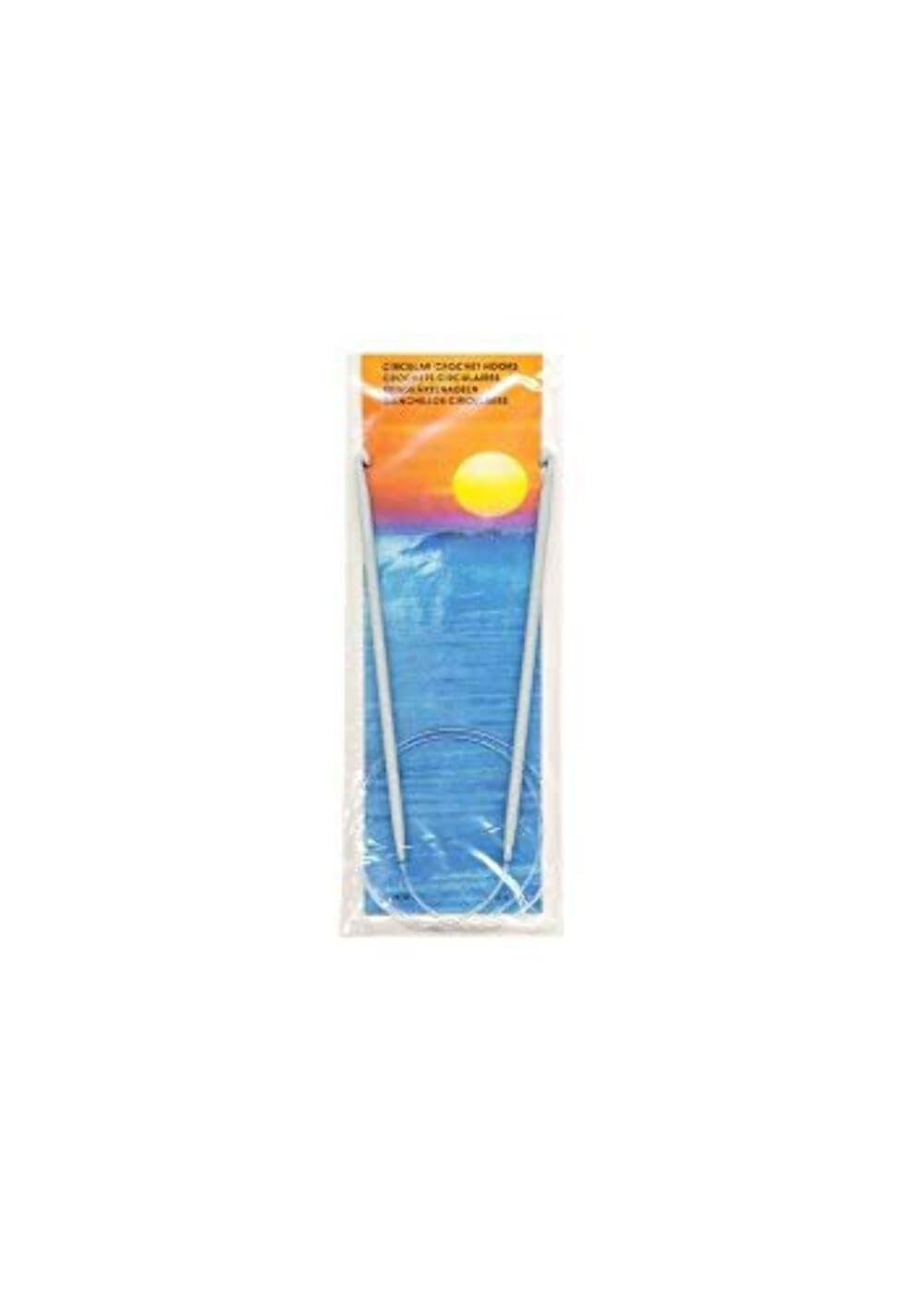 Pony Circular Tunisian Crochet Hook, Aluminium, Multi-Colour, 6mm