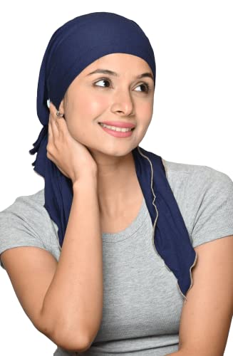 Image of The Headscarves Women Bamboo Pre Tie Scarf (HS107 Multicolor)
