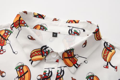 Mens Golf Polo Shirts Funny Golf Shirts for Men Crazy Polo Shirts Short Sleeve Fun Polos4