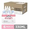 Evian Natural Spring Water, 330 ML (11.15 fl oz) bottles, 24 pack