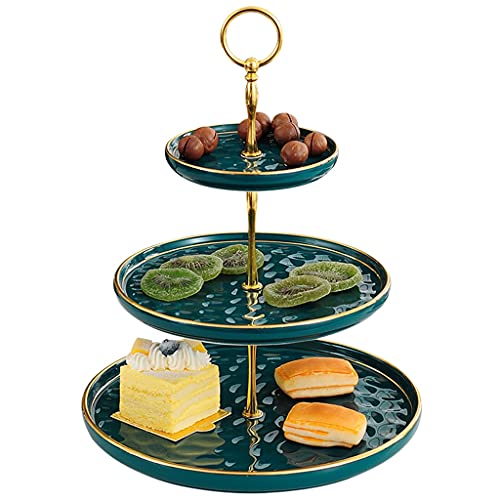 Étagère à trois couches pour table de thé et buffet de mariage