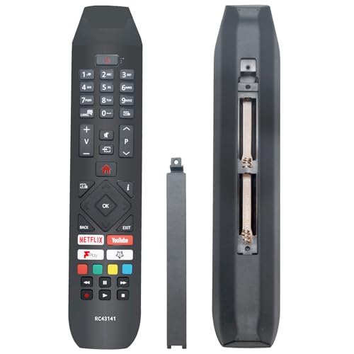 AULCMEET Telecomando di ricambio RC43141 adatto per Smart TV LED Hitachi, è la migliore scelta di ricambio per i tuoi telecomandi vecchi o rotti.