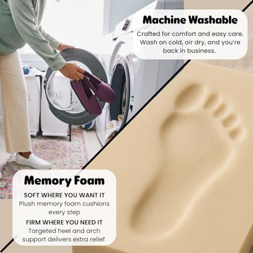 Dearfoams Women's Rebecca Chenille Closed Back Slipper3