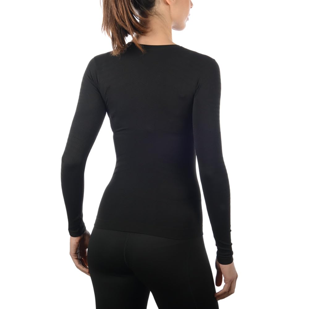 MICO Camiseta Manga Larga íntima Mujer esquí Active Skintech Cuello Redondo