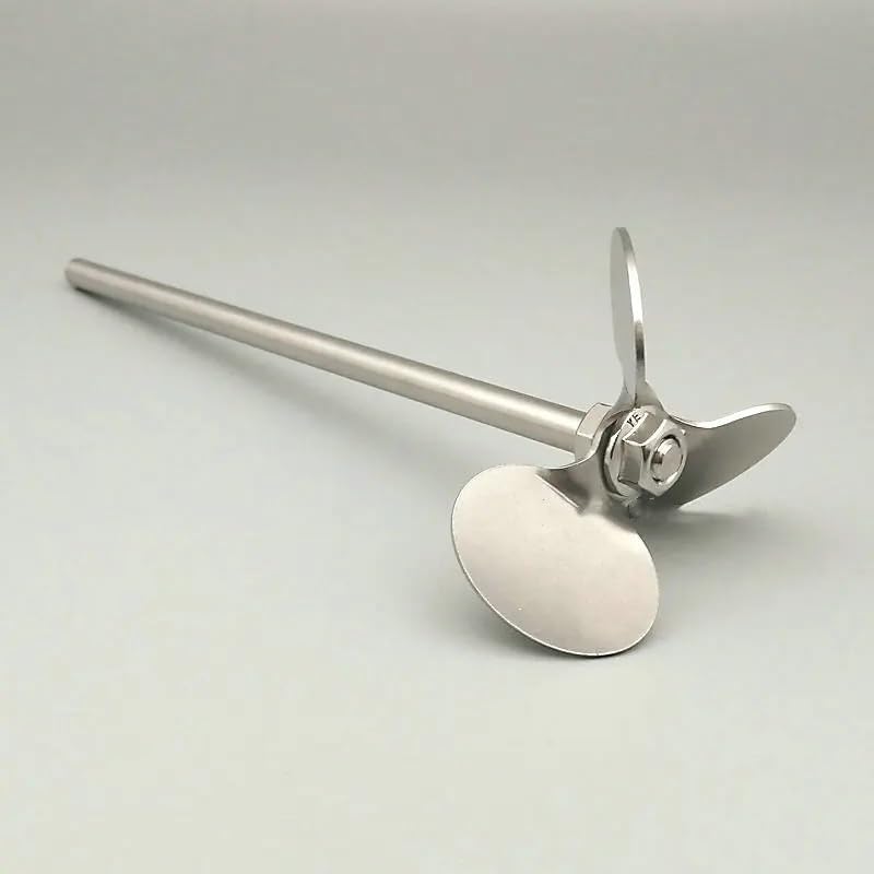 Stainless Steel Paddle Stirring Set - 3 Blades (40mm-120mm) with 100x8x400mm Rod, Laboratory Stirrer for Mixing, Durable Mixing Tools for Science Experiments