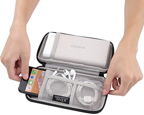 King of Flash Power Bank Case Compatible for Anker/Aukey Portable Battery Charger Carrying Bag Travel Organizer Pouch for Mobile phone Cables Earphones, SSD External HDD Hard Drive Accessories