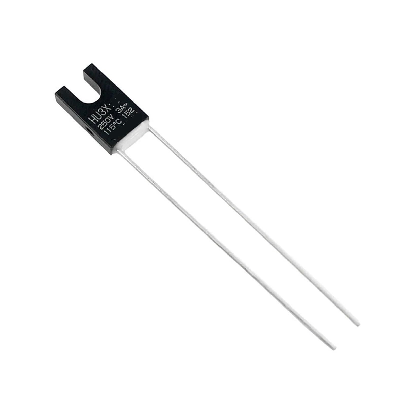 MEIFUUDWPJG 5Pcs HU3X 3A 250V 115 Degrees Thermal Cutoff Fuse