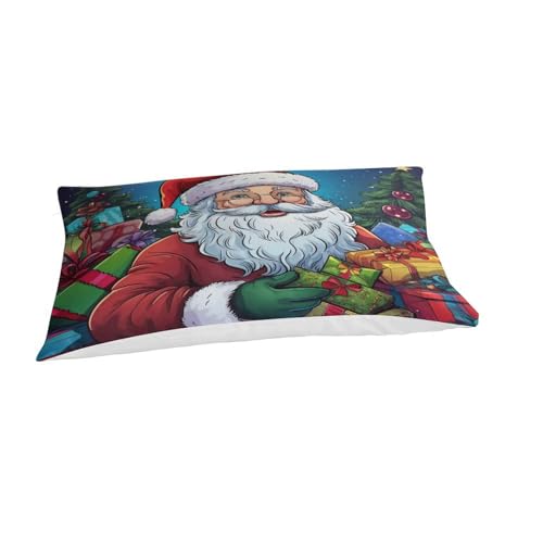 Housse de couette Noël 135x200 3 pièces en microfibre douce avec 2 taies - 6