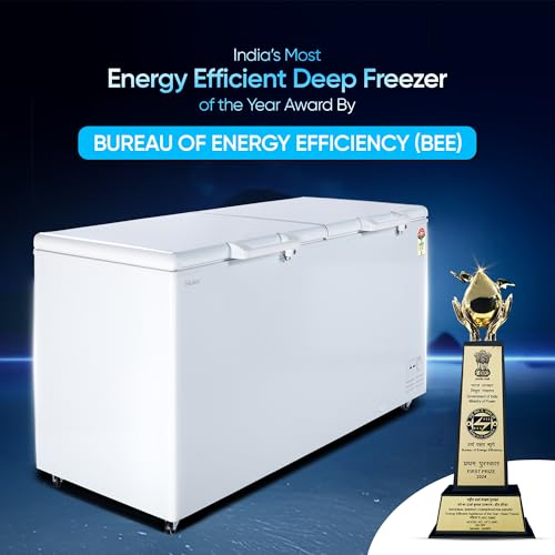 Image of Haier HFC-788DM5, 5 Star Rating Double Door Convertible Deep Freezer, 5 Side Freezing, Dual Condenser, inside metal liner with 70mm Puff thickness (White)
