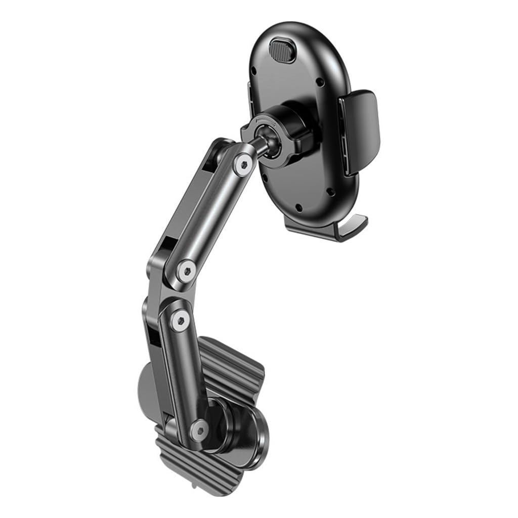 Support de téléphone de voiture en alliage d'aluminium avec base adhésive compatible modèles de 10 à 17,8 cm