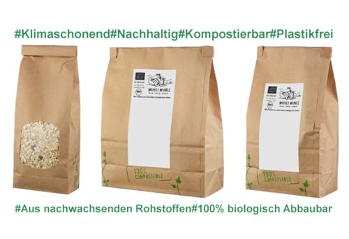 Müsli Mühle Bio Hirseflocken | Glutenfrei, zuckerarm & reich an Nährstoffen | Ideal für Müslis, Breie & Backwaren | 100% Bio & nachhaltig und in Deutschland abgefüllt | 1000 g