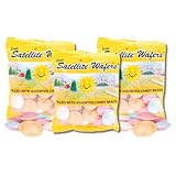 Satellite Wafers - Edible Saucers Filled With Candy Beads - Gift Pack of 3, 1.23 oz. Bags By Lyza's Sweets & Treats