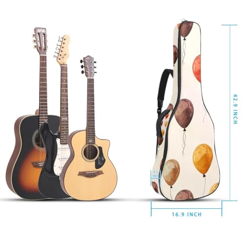 Sac de transport pour guitare acoustique étanche et antichoc avec rembourrage en éponge épaisse
