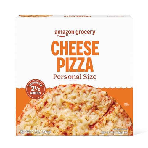 Amazon Grocery, Personal Size Cheese Pizza, Frozen, 7.2 Oz