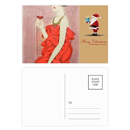 Cartes postales de Noël beauté chinoise pour partager des vœux chaleureux