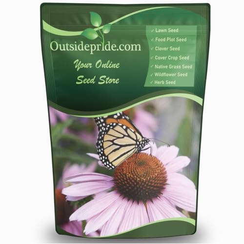 Outsidepride Purple Echinacea Coneflower Seeds - 1 lb Perennial, Deer-Proof & Drought Tolerant Flower Seeds with Daisy-Like Blooms for Pollinator-Friendly Gardens, Borders, & Meadows