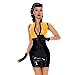 Fashion Ladies Sexy Sleeveless Dress Zipper Front Bodycon Mini Dress Wet Look Latex Stand Collar Grass Green