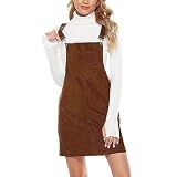 Estilo: digno y no pierde vitalidad ------Vestido de pana para mujer, vestido de pana para mujer, vestido de peto, vestido de peto para mujer