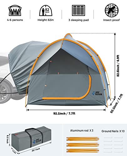 Joytutus Suv Tent For Camping, Double Door Design With Aluminum Poles, Waterproof Pu2000Mm Double Layer For 6-8 Person, Camping Outdoor Travel Preferred #TOP6