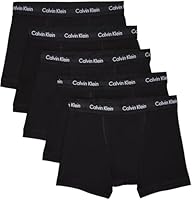 Calvin Klein Herren 5er Pack Boxershorts Trunks Unterwäsche, Schwarz (Black W Black Wb), M