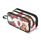 [Design unique] : le design de 3 compartiments vous permet de voir rapidement tout ce qui se trouve à l'intérieur et de trouver exactement ce que vous voulez. La trousse peut accueillir une variété de papeterie, tels que des crayons, des gommes, des rubans, des agrafeuses, des calculatrices, etc., empêchant efficacement les articles de papeterie d'être perdus et salis.