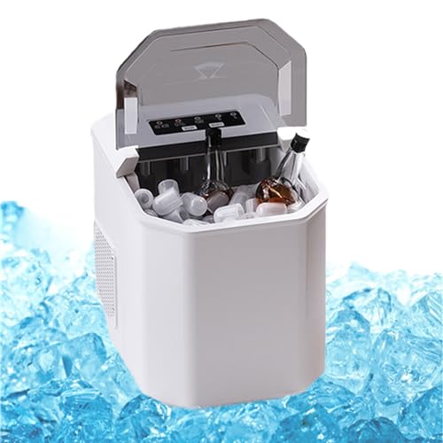 Máquina de hielo portátil para encimera blanca miniatura 1